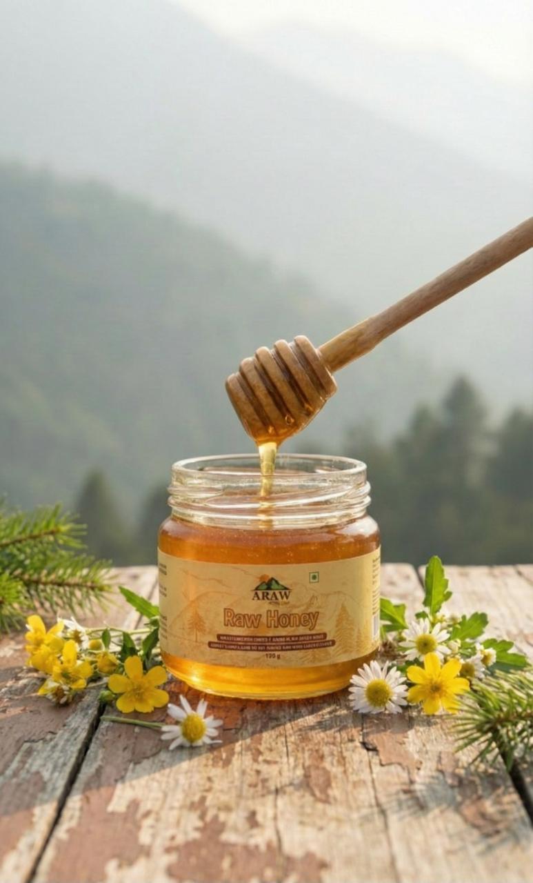 Raw Honey — Raw · Unprocessed · Unpasteurised by ARAW Hills Life