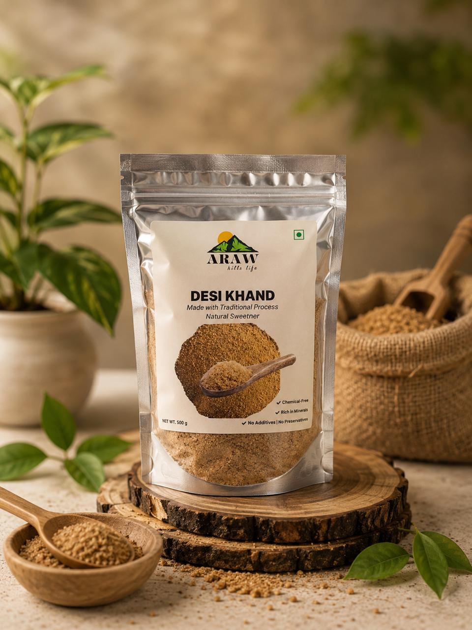 Desi Khand — Traditional cane sugar by ARAW Hills Life